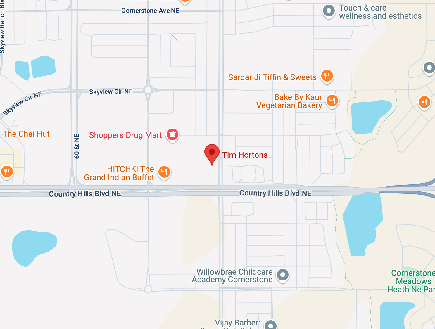 Map showing location of Greenscape Landscaping